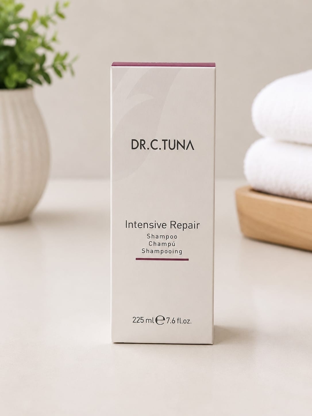 Intensive Repair Shampoo - Cream with Maroon Accent